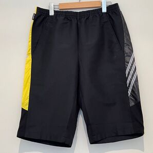 アディダスプロフェッショナル ハーフパンツ(Oサイズ)野球 トレーニングウェア ブラック×イエロー
