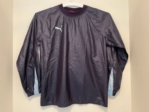 【日本製】PUMA 長袖 ピステ(Mサイズ)サッカー トレーニングウェア プルオーバー ウィンドブレーカー