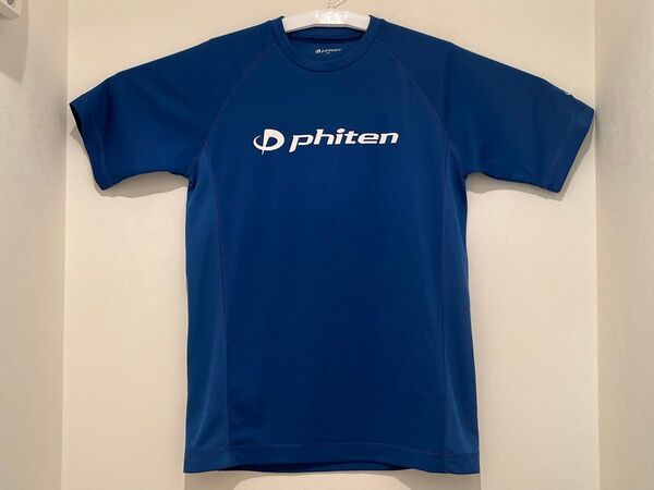 ファイテン 半袖 Tシャツ(Mサイズ)トレーニングウェア ブルー phiten