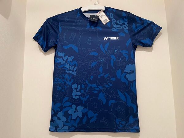 【新品】ヨネックス 半袖 Tシャツ(Mサイズ)サファイアネイビー バトミントン テニス トレーニングウェア YONEX