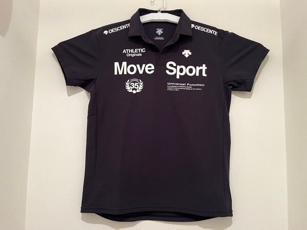デサント ムーブスポーツ 半袖 ポロシャツ(Mサイズ)ブラック DMMRJA70 DESCENTE Move Sport
