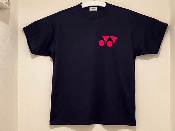 YONEX 半袖 Tシャツ(Mサイズ)バトミントン テニス トレーニングウェア ヨネックス ネイビー×ピンク