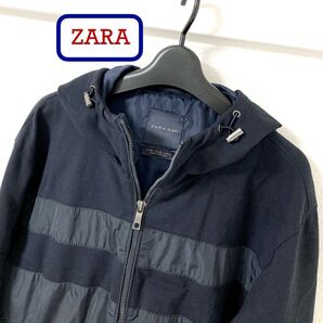 ザラ ZARA メンズ ストレッチ マウンテンパーカー ジップブルゾン パーカージャケット