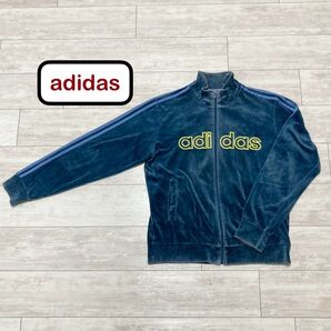 アディダス adidas ストレッチベロア メンズ ジャージ トラックジャケット ブルゾン