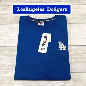 新品!ロサンゼルス ドジャース LA刺繍ロゴデザイン メンズ 半袖Tシャツ 大谷翔平・山本由伸・佐々木朗希