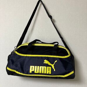 PUMA プールバック スポーツバック ブラック×イエロー 2wayショルダー