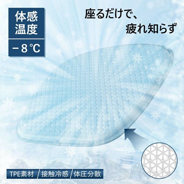 ゲルクッション ジェルクッション 接触冷感 ハニカム構造 無重力クッション 卵割れないクッション 座布団