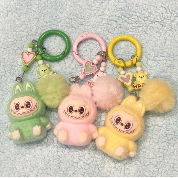 新品未使用 ラブブぬいぐるみキーホルダー ぬいぐるみ ぬいぐるみストラップ