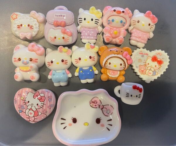 キティちゃん サンリオ 超お得 デコパーツアソート おまとめセット ハンドメイド デコレーション