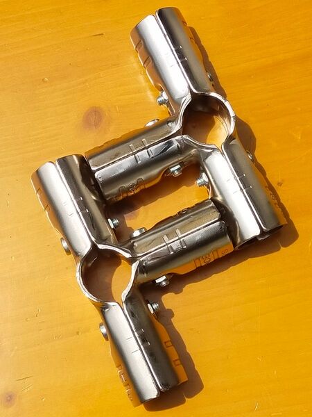 Φ28 メタルジョイント GA-3S-NI USED 2SET