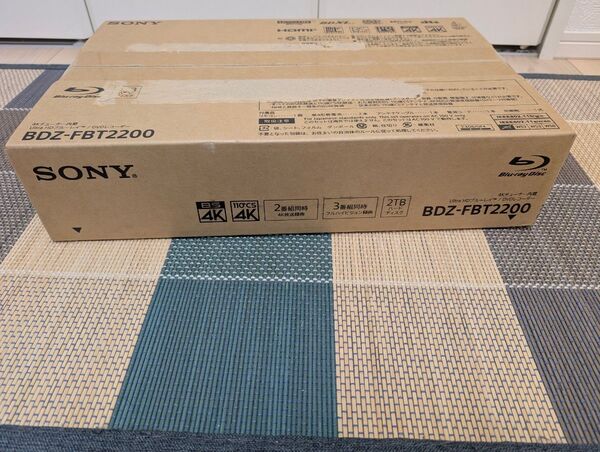 SONY ブルーレイレコーダー BDZ-FBT2200 4K 2TB 未使用