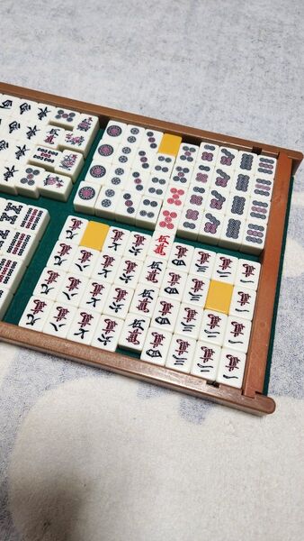 麻雀牌 まーじゃんぱい 赤牌有り 点棒 一括 セット 麻雀牌一式セット マージャンパイ 点数棒 麻雀一式セット 赤牌入り