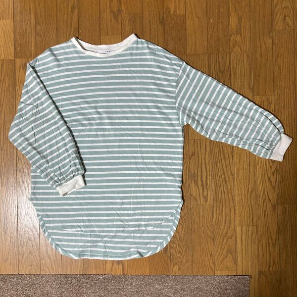ボーダー長袖Tシャツ カットソー 長袖シャツ