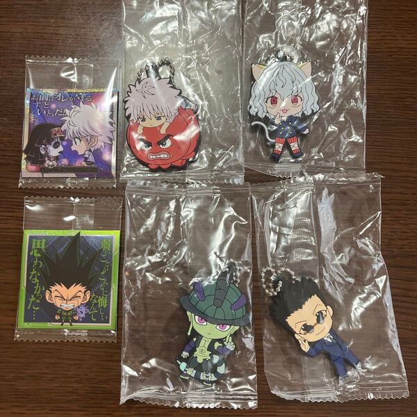 《未開封》HUNTER×HUNTER カプセルラバーマスコット & シール×ウエハース まとめ売り