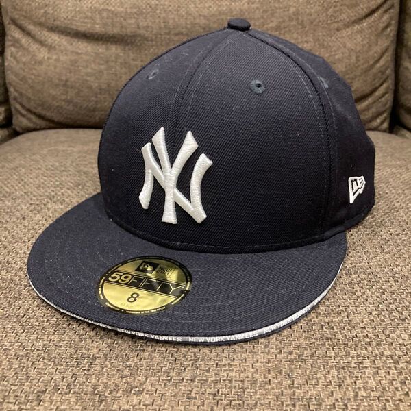 ニューエラ ヤンキース 59FIFTY ネイビー サイズ8 63.5cm NEWERA