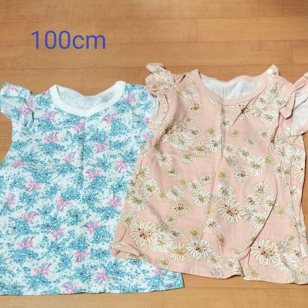 ユニクロ 半袖 Tシャツ 女の子 ポールアンドジョー100cm 2点
