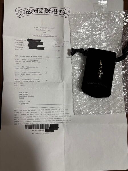 Chrome Hearts/クロムハーツ ピアス ベビーファット 片耳用 インボイスあり クロムハーツ