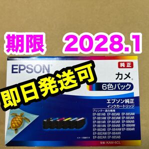 【純正】新品未開封 EPSON カメ エプソン KAM-6CL 純正 インク 期限2028.1