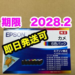【純正】新品未開封 EPSON カメ エプソン KAM-6CL 純正 インク 期限2028.2