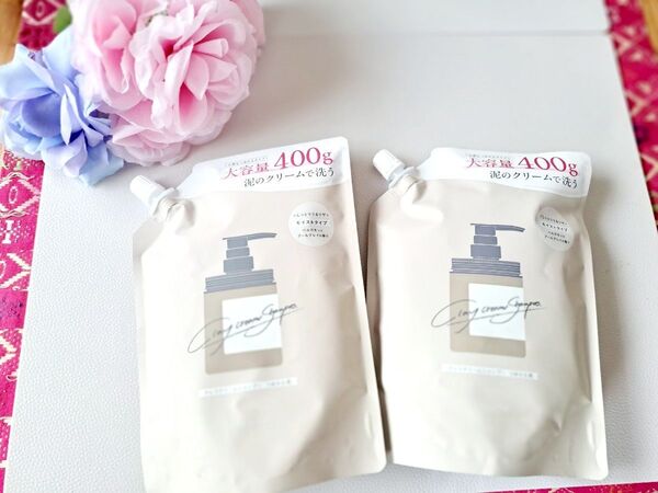 【新品】cocone クレイクリームシャンプー詰め替え用2点セット