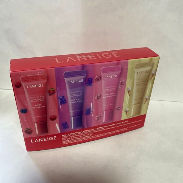 新品未開封 LANEIGE (ラネージュ) リップグロウィバーム ミニセット (本体) 5g×4
