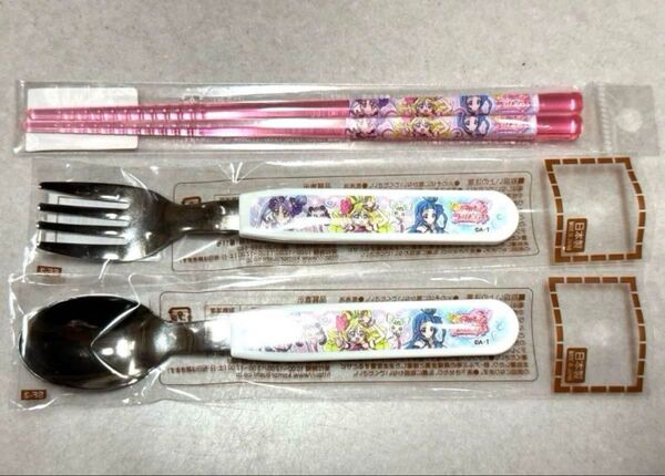 セリア キミとアイドルプリキュア 箸 フォーク スプーン