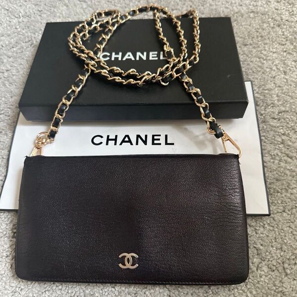 CHANEL シャネル 二つ折り財布 財布 長財布 チェーンウォレット ショルダーバッグ