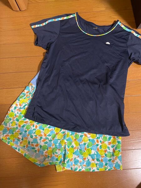 Tシャツ パンツ セット L 上下 スポーツウエア テニス ウェア セットアップ エレッセ