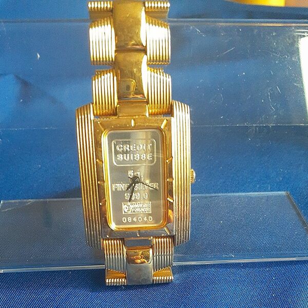 CREDIT SUISSE 腕時計 FINE SILVER ゴールド