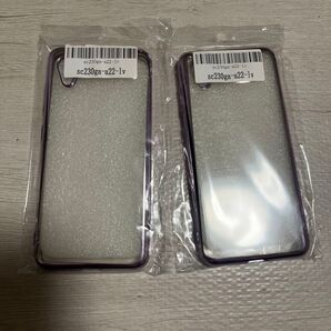 訳あり GALAXY A22 ケース カバー ソフトケース tpu ラベンダー 2個セット