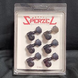 SPERZEL スパーゼル Trim-Lok 6-in-line Locking Guitar Tuners Black