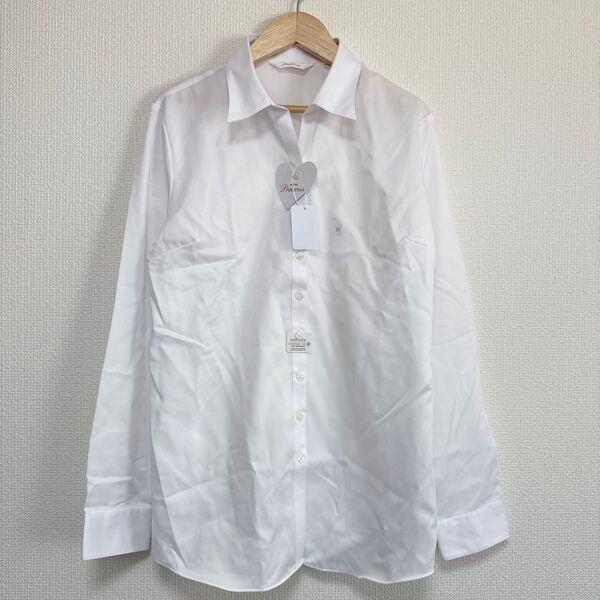 【新品タグ付き】洋服の青山 n-line preciousワイシャツ L