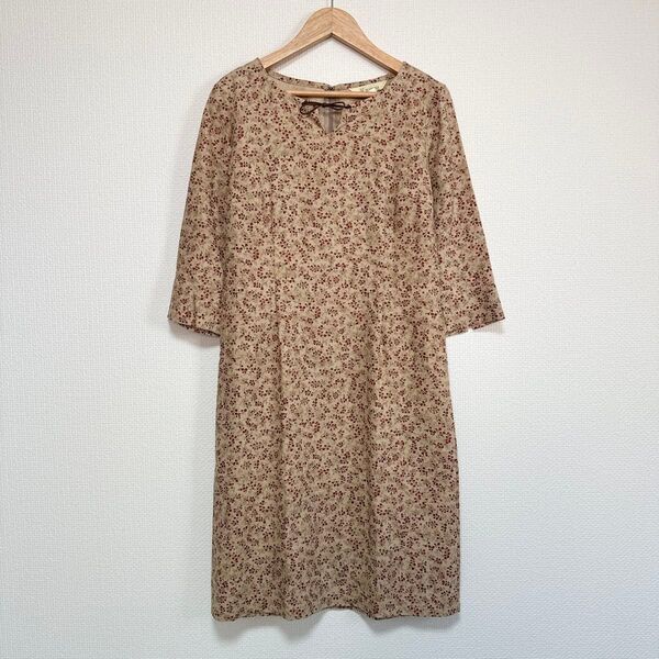 【美品】KEITH キース リバティ柄 花柄 ワンピース リネン混
