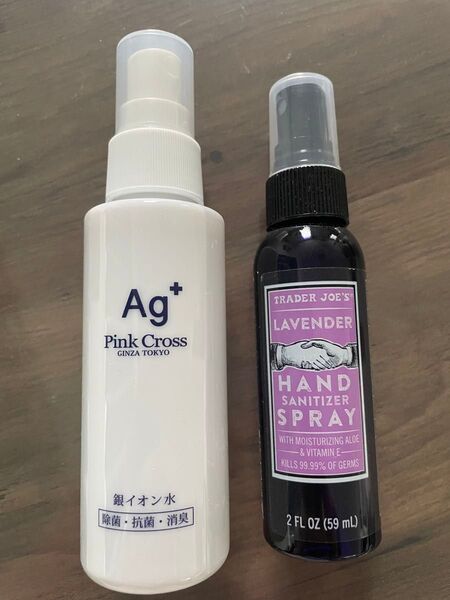 Ag+ 銀イオン水スプレー & TRADER JOE'S ハンドサニタイザー 2個セット