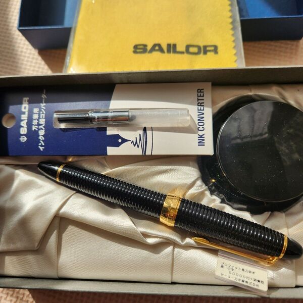 セーラー万年筆 長刀研ぎ SAILOR プロフィット 21K ギャザード 中字 (旧型) 新品!激レア!アンティーク
