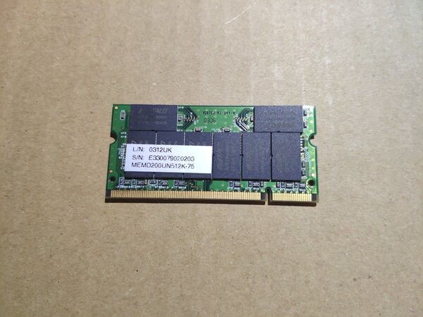 ノートPC用メモリ PC2700 512MB
