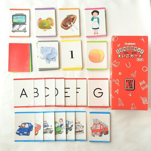 学研 えいごカード 10種類 収納ボックス付き 幼児 小学生 単語カード 英語 知育 英単語
