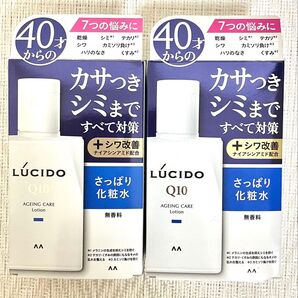 2本 マンダム ルシードQ10 薬用トータルケア さっぱり化粧水 無香料