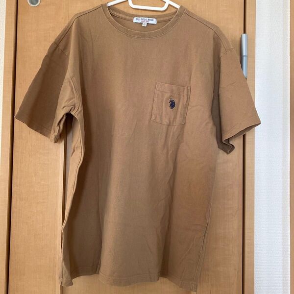 U.S. POLO ASSN. 半袖Tシャツ ブラウン Lサイズ