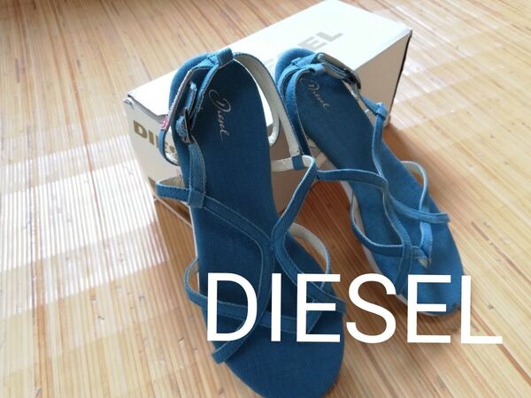 ☆タイムセール☆値下げ☆ディーゼル DIESELデニムサンダル新品未使用 新古品 レディス biscay bay 23センチ