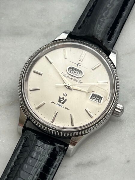【自動巻】レア CITIZEN AutoDater 19石 シチズン DAYDATE オートデーター デッドストック