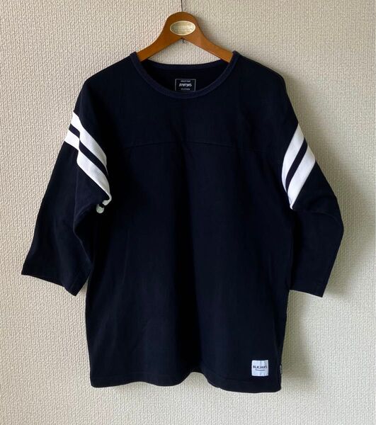 極美品black jacks ブラックジャックス フットボール 七分袖カットソー 日本製