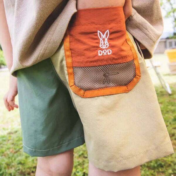 breeze DODコラボ 刺繍ポケット ハーフパンツ 4分丈 110 撥水加工