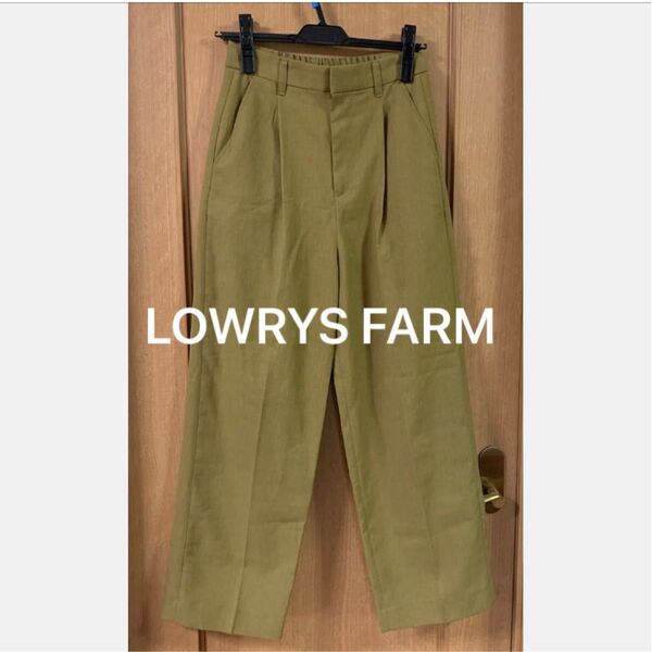 Yフ・LOWRYS ローリーズファーム からし色パンツ Mサイズ スラックス ワイド
