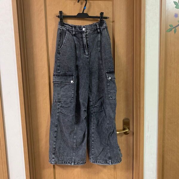 Yフ・カーゴパンツ グレー デニム