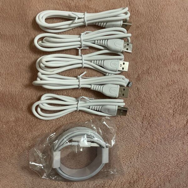 IPhone充電器ライトニングケーブル 6本 1m x 5と2m x 1 新品