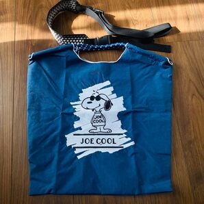 エコバッグ M ストラップ付き PEANUTS スヌーピー