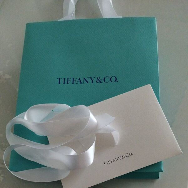 ティファニー TIFFANY ショッパー 紙袋 リボン・封筒付き