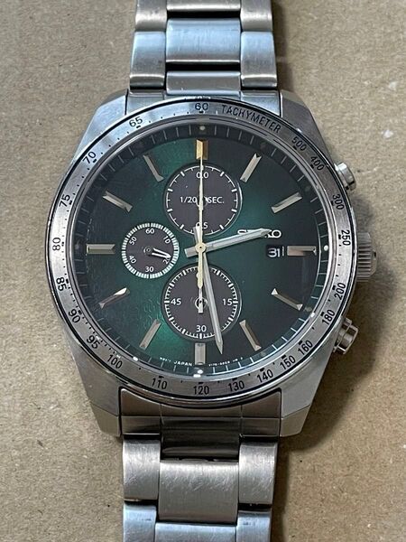 メンズ 腕時計 ウォッチ セイコー ソーラークロノグラフ SEIKO 中古品