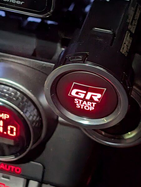 赤色LED GR86 ZN8 プッシュスタートスイッチ エンジン スターター 8ピン BRZ ZD8 トヨタ スバル